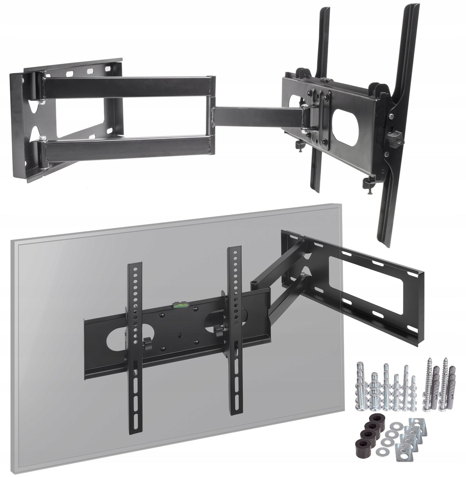 Long Arm 64cm TV HANGER HOLDER TV 32-55 Inches 90 Degree Rotation