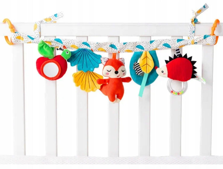 Long sensory pendant Liseek for crib toy with pendants 0+