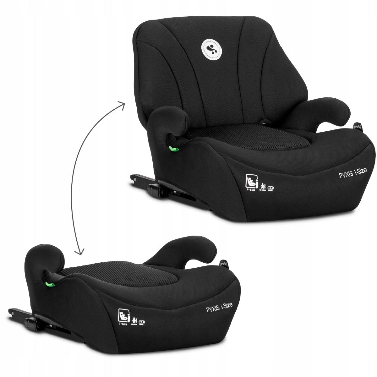 Lorelli  with backrest i-Size 125-150cm ISOFIX elevation Black Brand Lorelli
