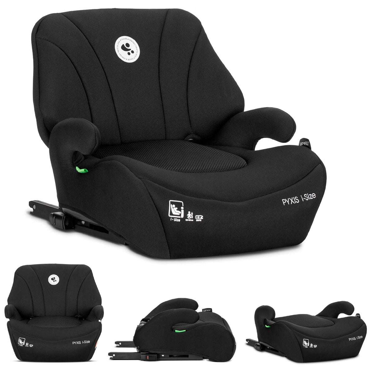 Lorelli  with backrest i-Size 125-150cm ISOFIX elevation Black