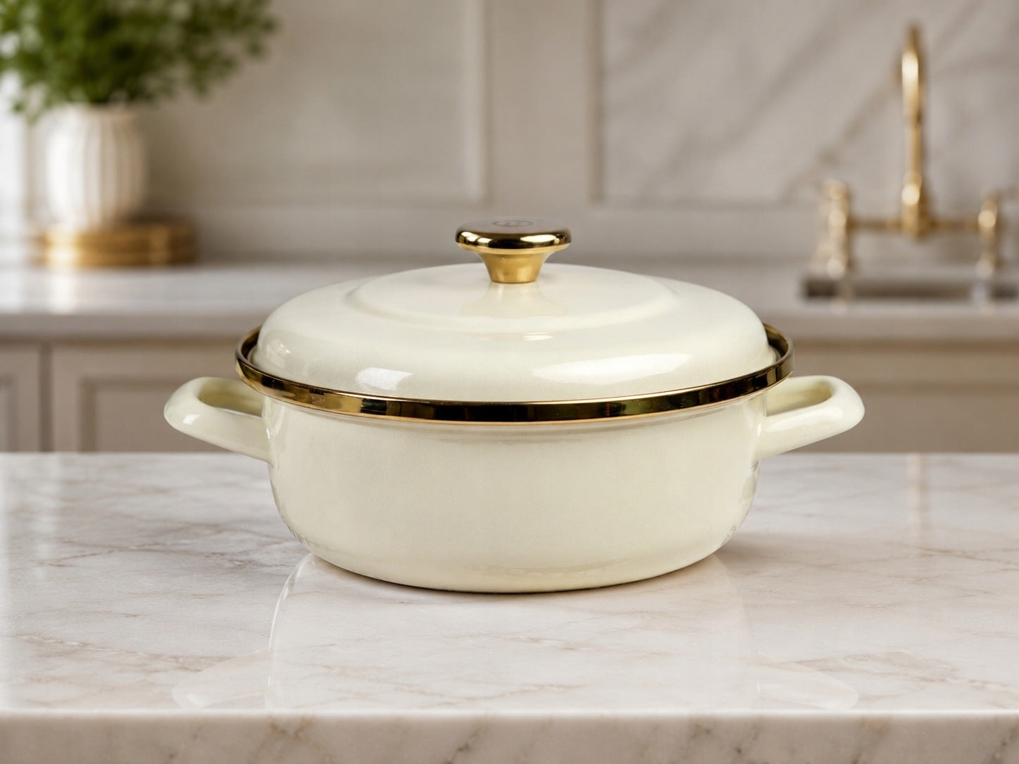 Low pot for stewing with lid Metalac Maximus 24 cm 3,9 l induction Packaging status original