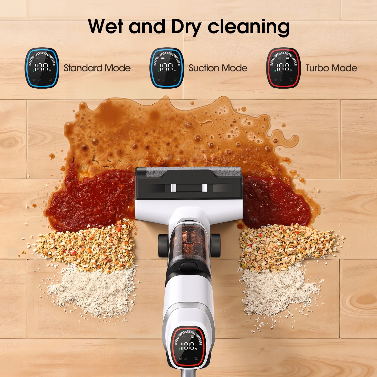 Lubluelu T8A Vertical Vacuum Cleaner Self-Cleaning 3 in 1 Wireless 18Kpa Brand Lubluelu