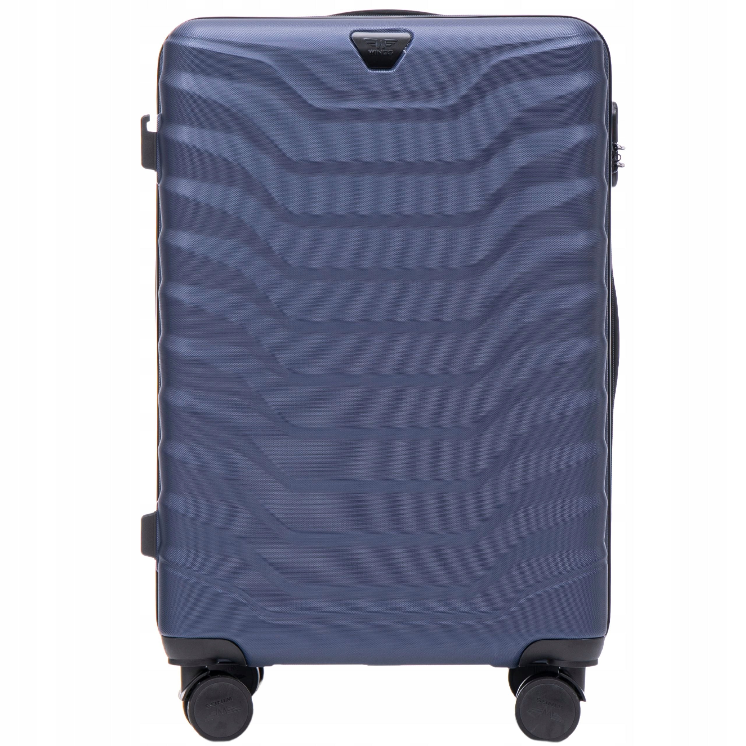 Luggage on 4 wheels with ABS WINGS Travel case for aircraft Manufacturer code PEA01-M-BLUE