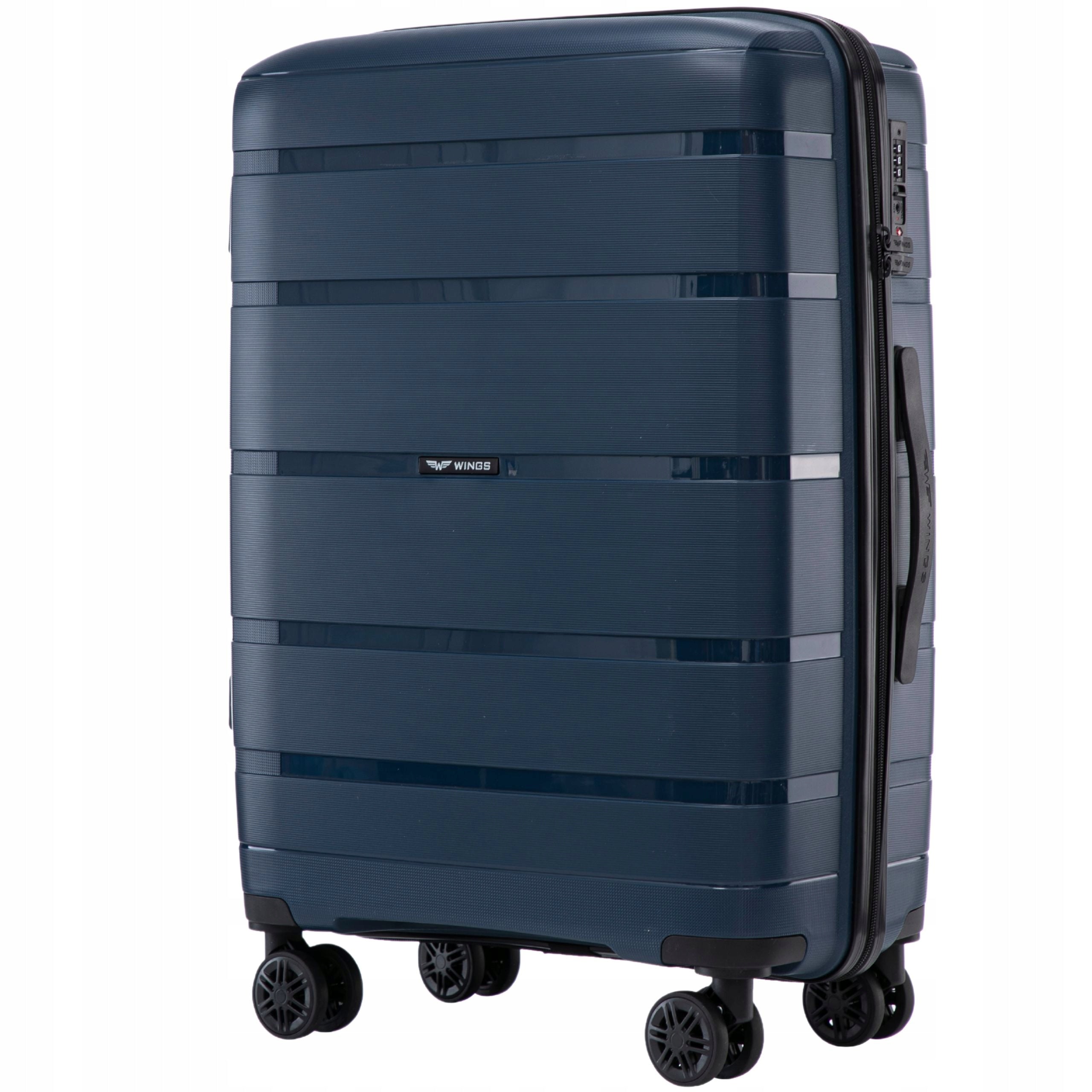 Luggage registered medium XL on 4 wheels large travel suitcase TSA WINGS EAN (GTIN) 5906501817671