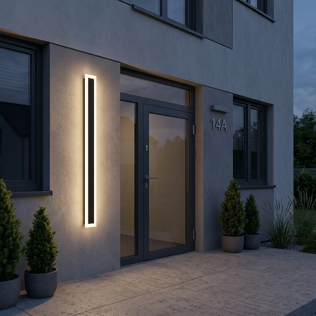 Luminaire Garden wall lamp LED facade lamp 29W DURANGO 150cm IP65 black Brand LVT