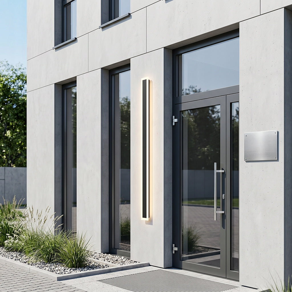 Luminaire Garden wall lamp LED facade lamp 29W DURANGO 150cm IP65 black Collection DURANGO