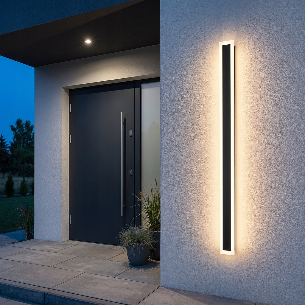 Luminaire Garden wall lamp LED facade lamp 29W DURANGO 150cm IP65 black Thread type built-in LED source