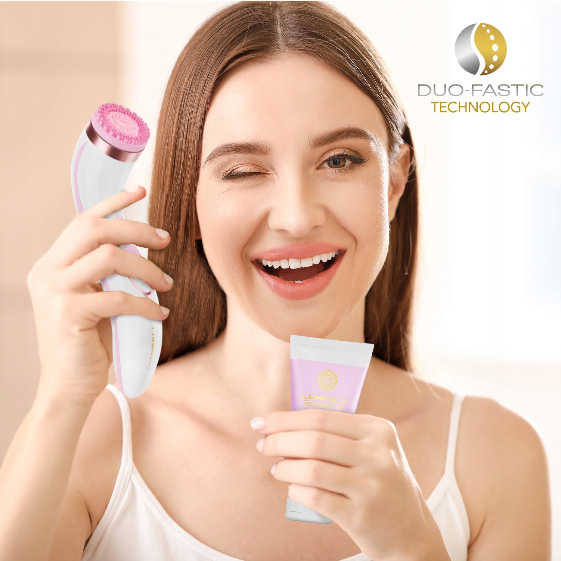 Lumineo Brush PRO pink 4 tips + gel for problematic skin Brand Lumineo