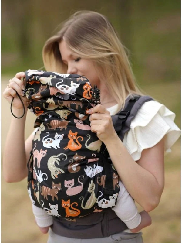 Luna Dream standard cats on black - buckle carrier Manufacturer code 5905896970060