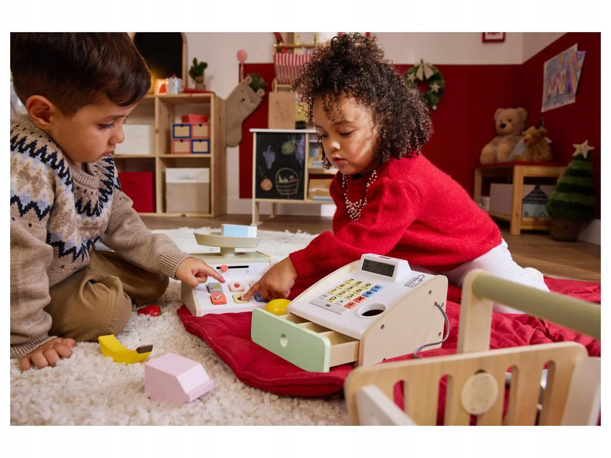 Lupilu cash register for fun interactive WOODEN FOR GIFT Brand Lupilu
