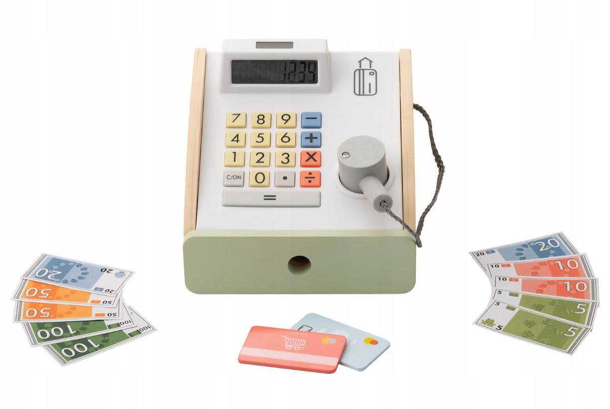 Lupilu cash register for fun interactive WOODEN FOR GIFT EAN (GTIN) 4052916738559