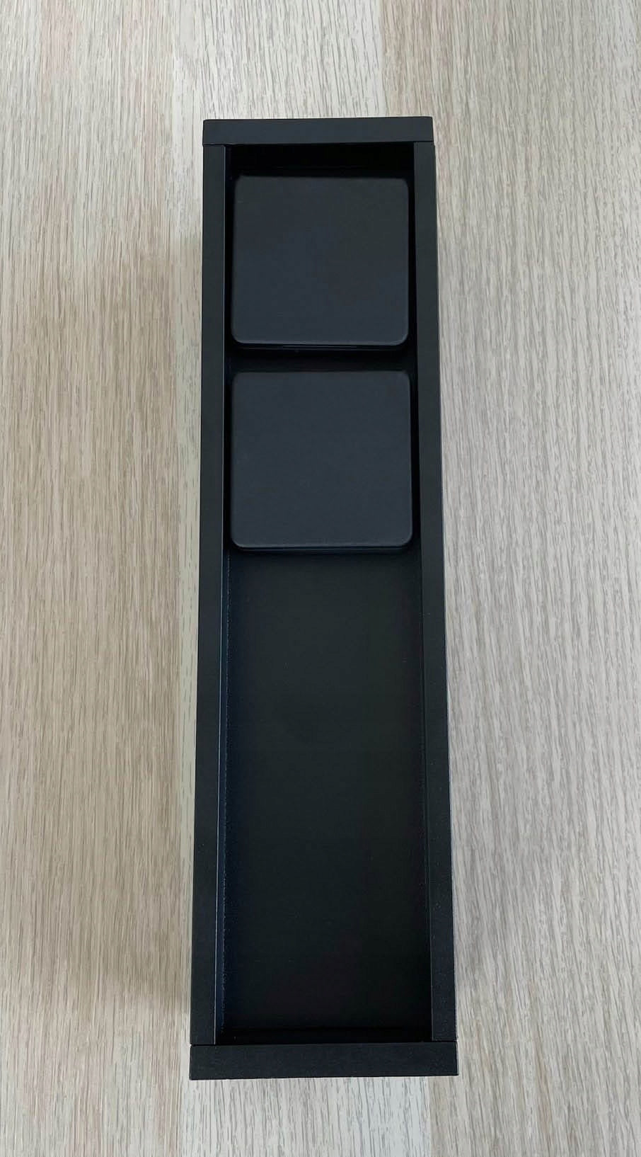 Lutec Electric garden power post black IP54 Mains 31 cm Thread type built-in LED source