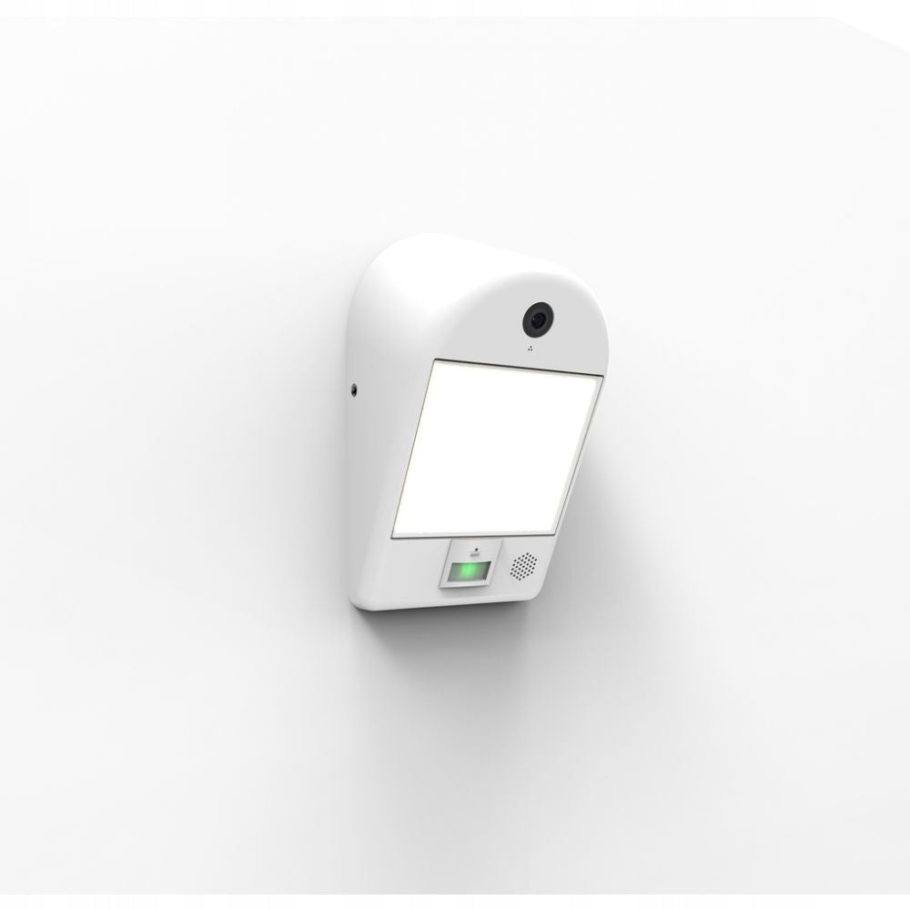 Lutec MIMO Satin White Outdoor LED Lamp with Motion Sensor and Camera