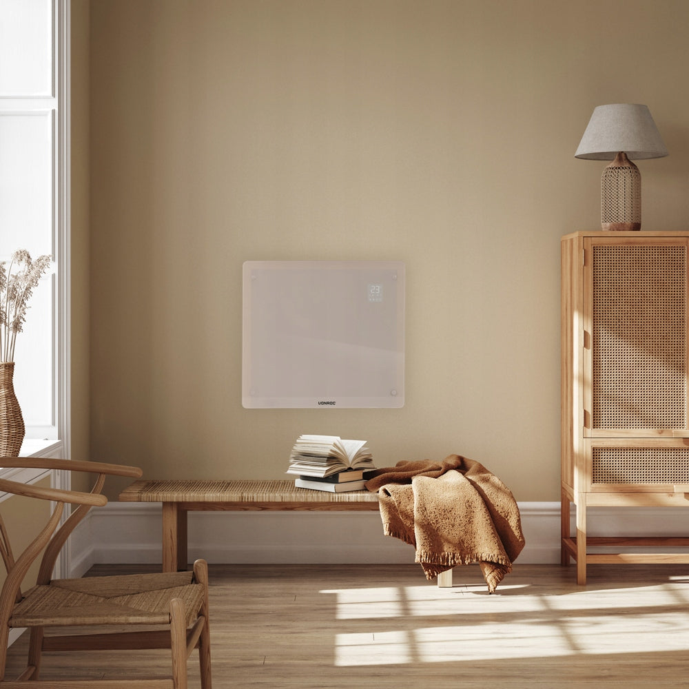 Luxury electric heater - Glass panel – 1000 W – Beige | WIFI Manufacturer code CH510AC_BEIGE#FF