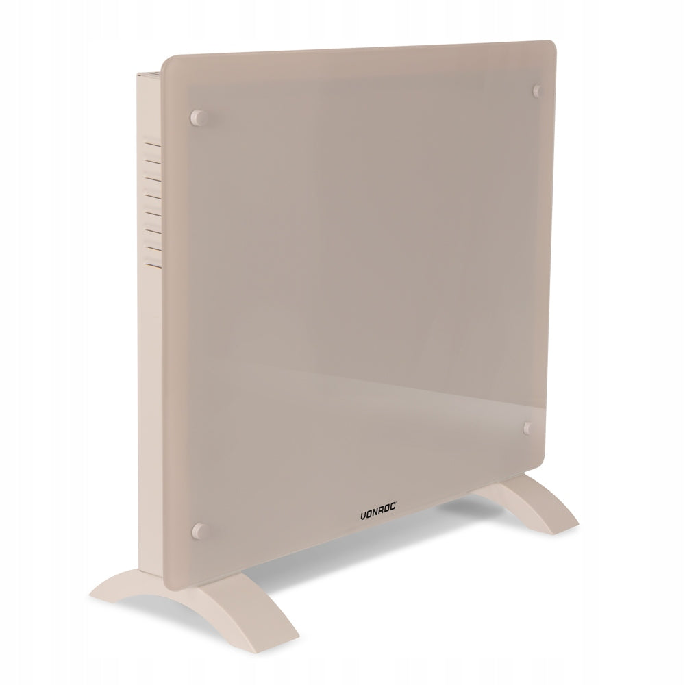 Luxury electric heater - Glass panel – 1000 W – Beige | WIFI Packaging status original