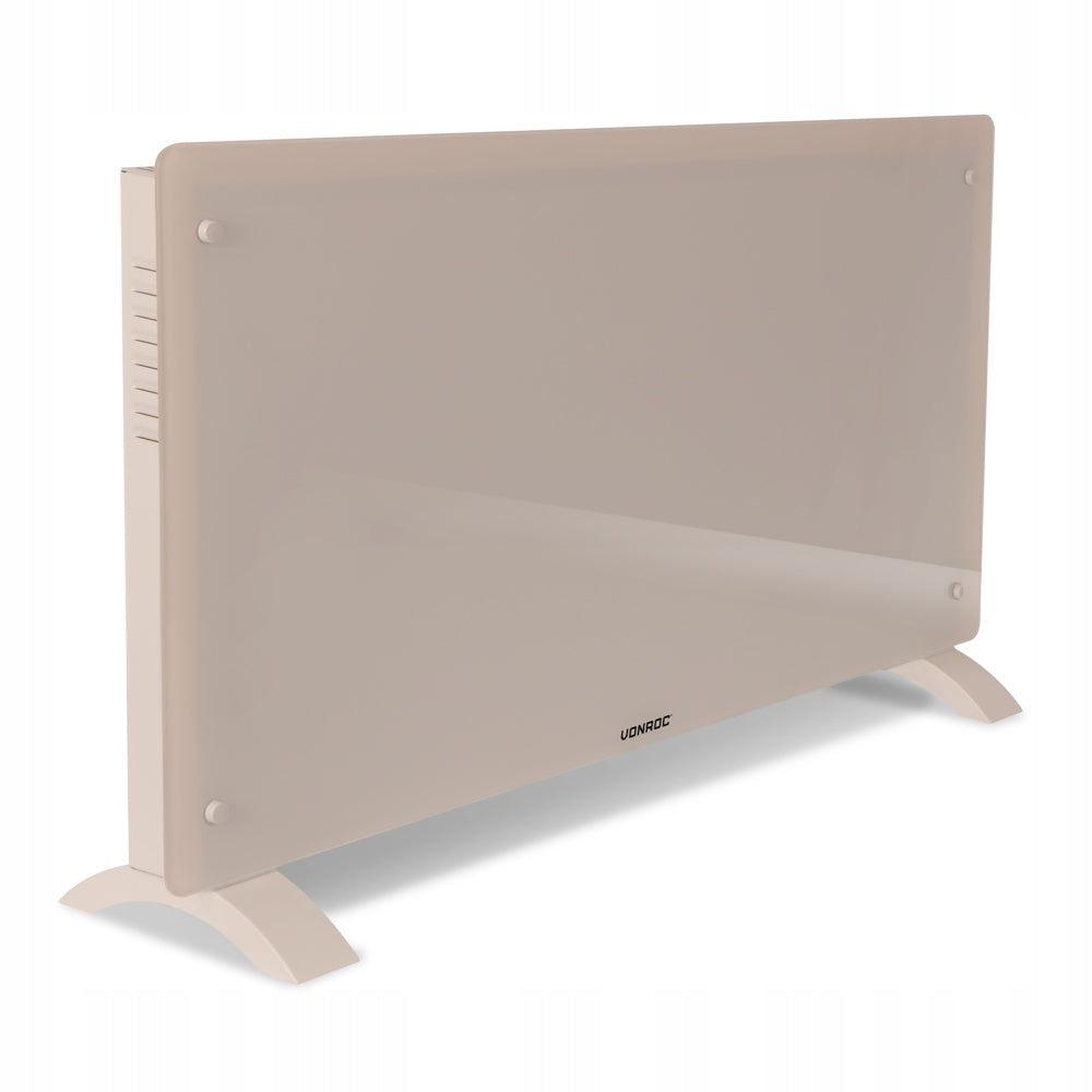 Luxury electric heater – Glass panel – 2500 W – Bezowy | WIFI