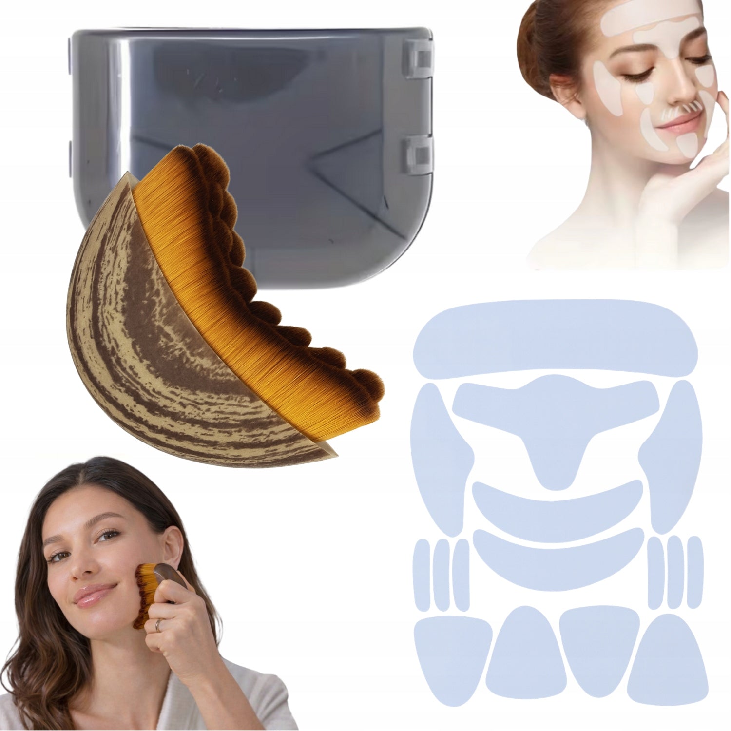 Lymphatic Brush for Face Massage Lymphatic Drainage Slices Lifting 16