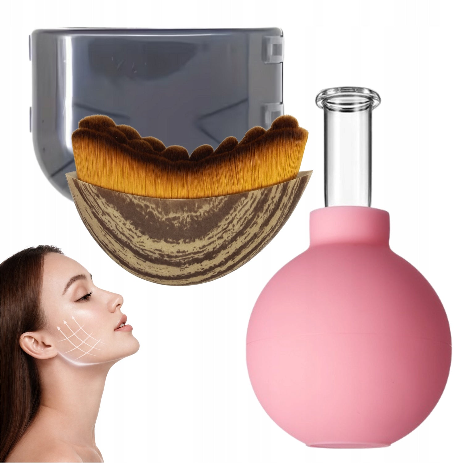 Lymphatic Brush for Lymphatic Drainage Massager Bubble S for Face