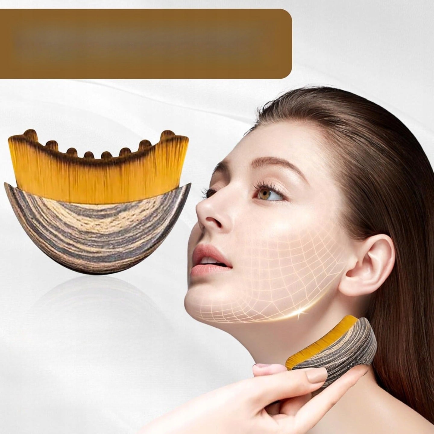 Lymphatic contour facial brush, gua sha eye and neck care brush Manufacturer code Contour Facial Brush