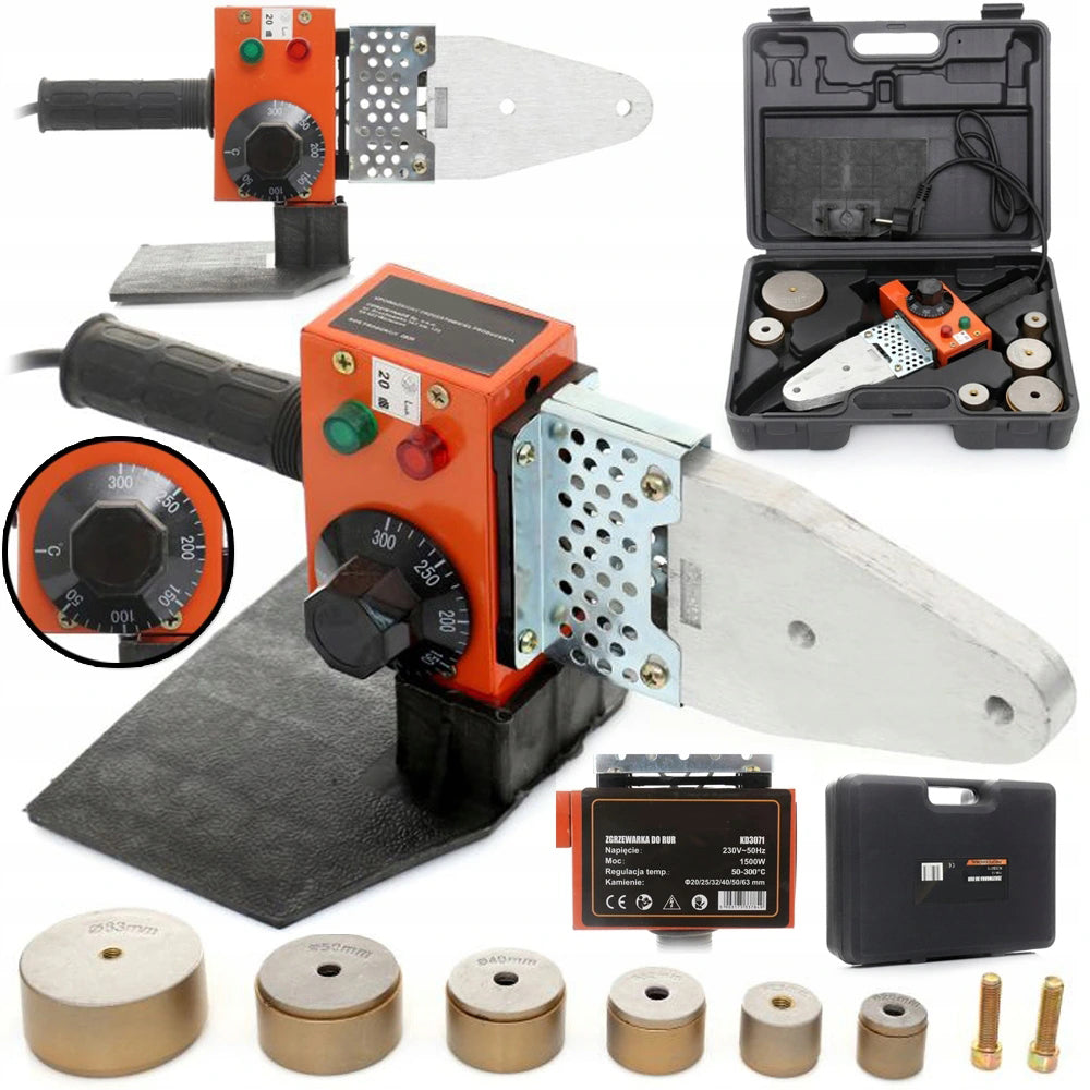 M PVC PIPE WELDING MACHINE PP 1500W DIES 20-63MM