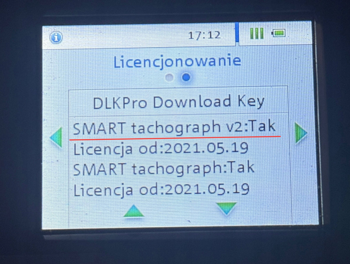 M.Tacho | Update | VDO DLK PRO | Smart 4.1 | New Tachographs | Manufacturer code MT.VDO