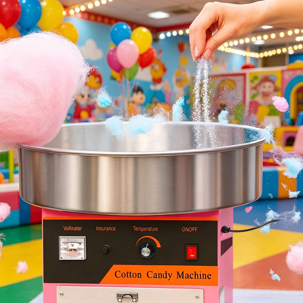 MACHINE COTTON CANDY MACHINE PROFESSIONAL ELECTRIC 980W Dominant color pink
