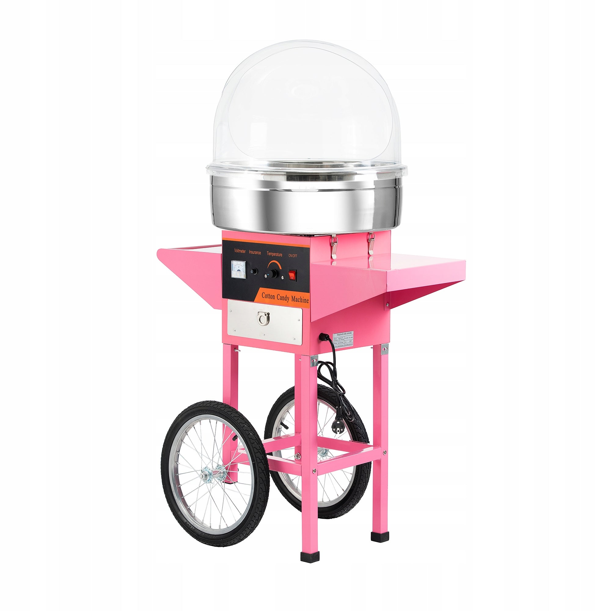 MACHINE COTTON CANDY MACHINE PROFESSIONAL ON ELECTRIC WHEELS 980W
