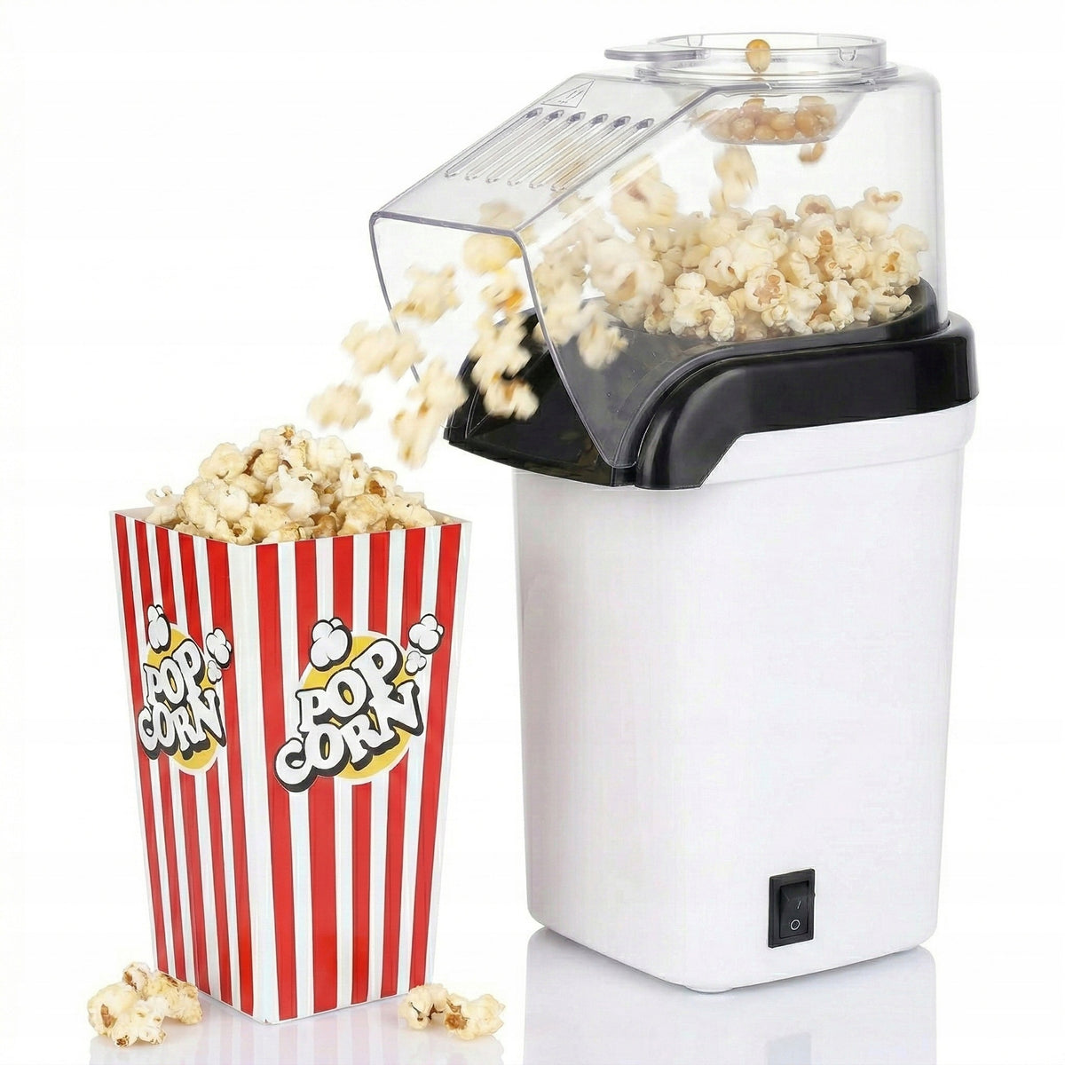 MACHINE DEVICE FOR MAKING POPCORN GRAINS 1200W FAT-FREE Packaging status original