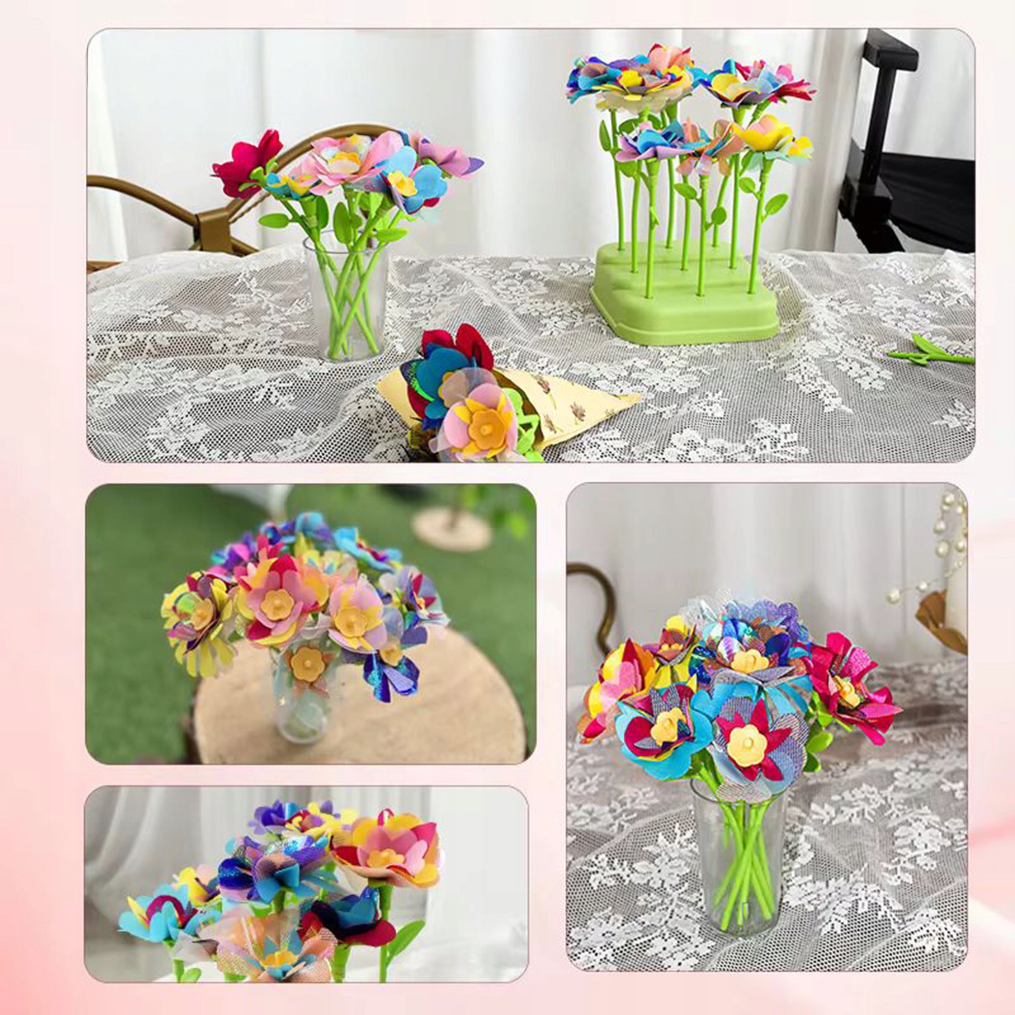 MACHINE FOR CREATING FLOWERS 3D CREATIVE SET XXL 160 EL DIY BOUQUETS Manufacturer code ZABAWKA DO TWORZENIA KWIATÓW 3D
