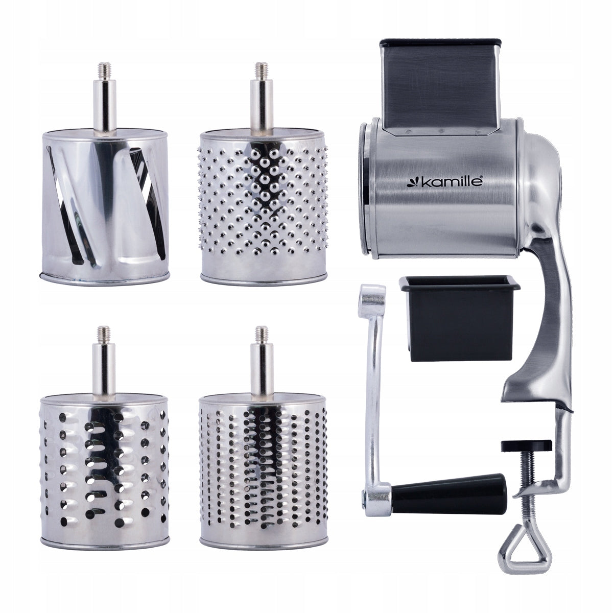 MACHINE FOR GRINDING NUTS OF DRIED FRUIT CHEESE MULTIFUNCTION GRATER KAMILLE Manufacturer code KM6512