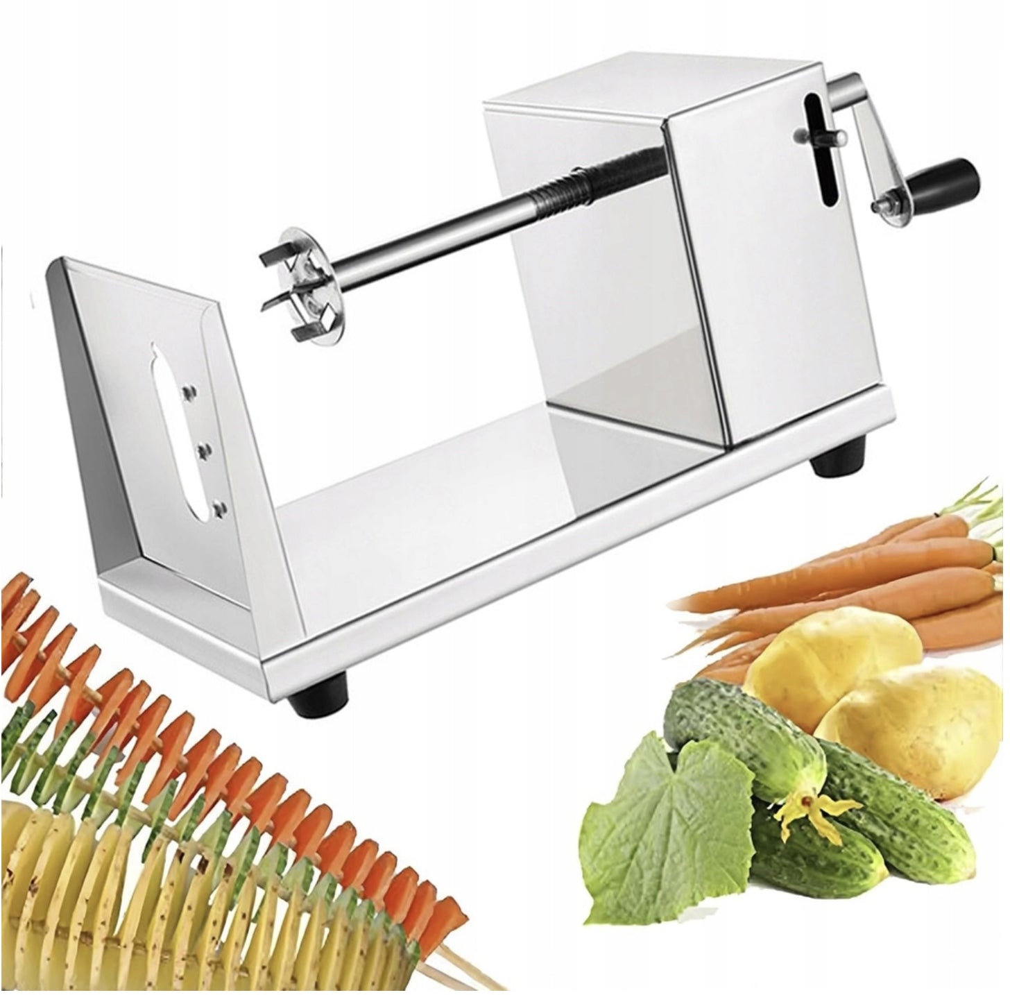 MACHINE FOR TWISTED POTATO CHIPS ON A STICK STAINLESS STEEL SPRING Brand no brand