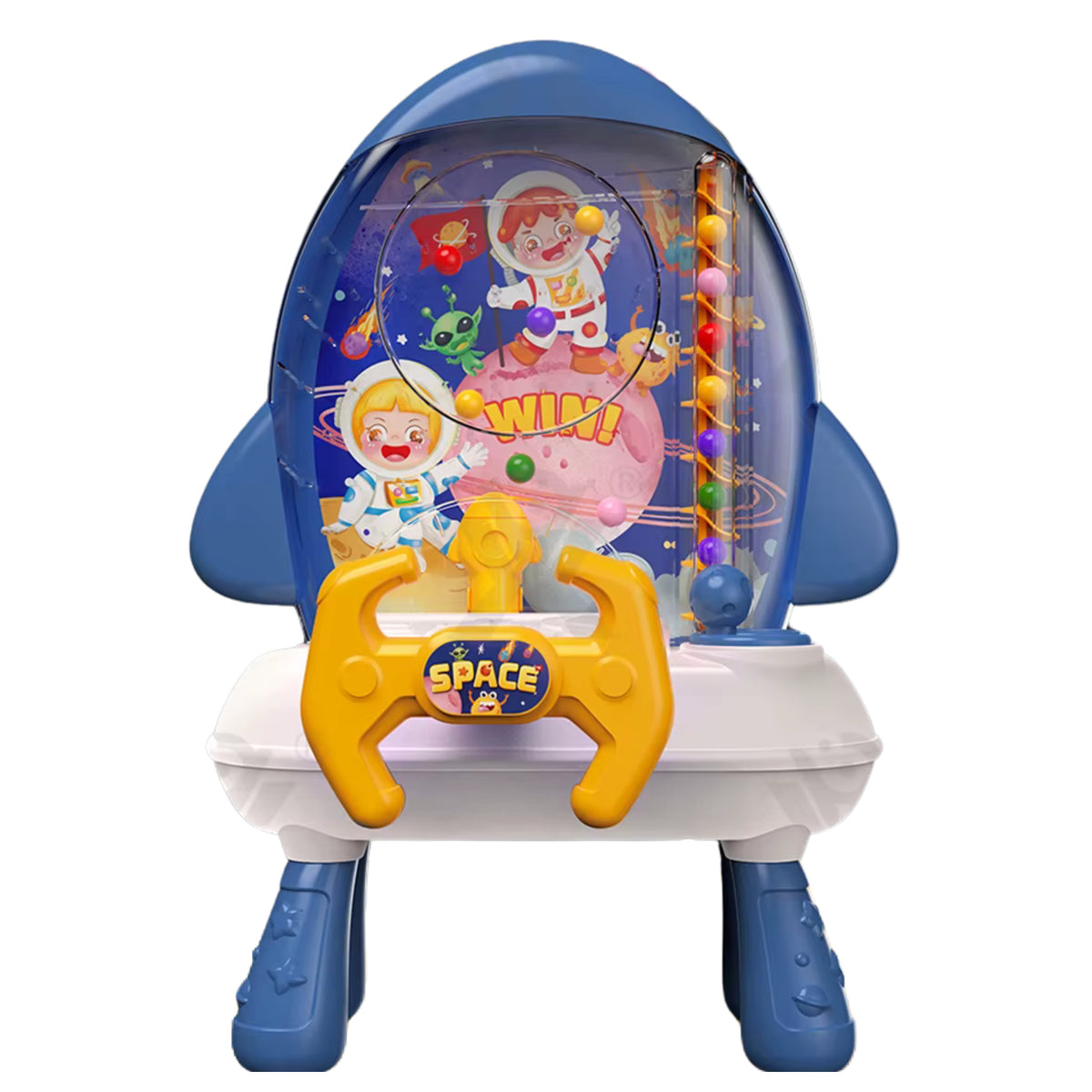 MACHINE INTERACTIVE GAME PLAY PINBALL BALLS STEERING WHEEL LIGHT Brand For Fun