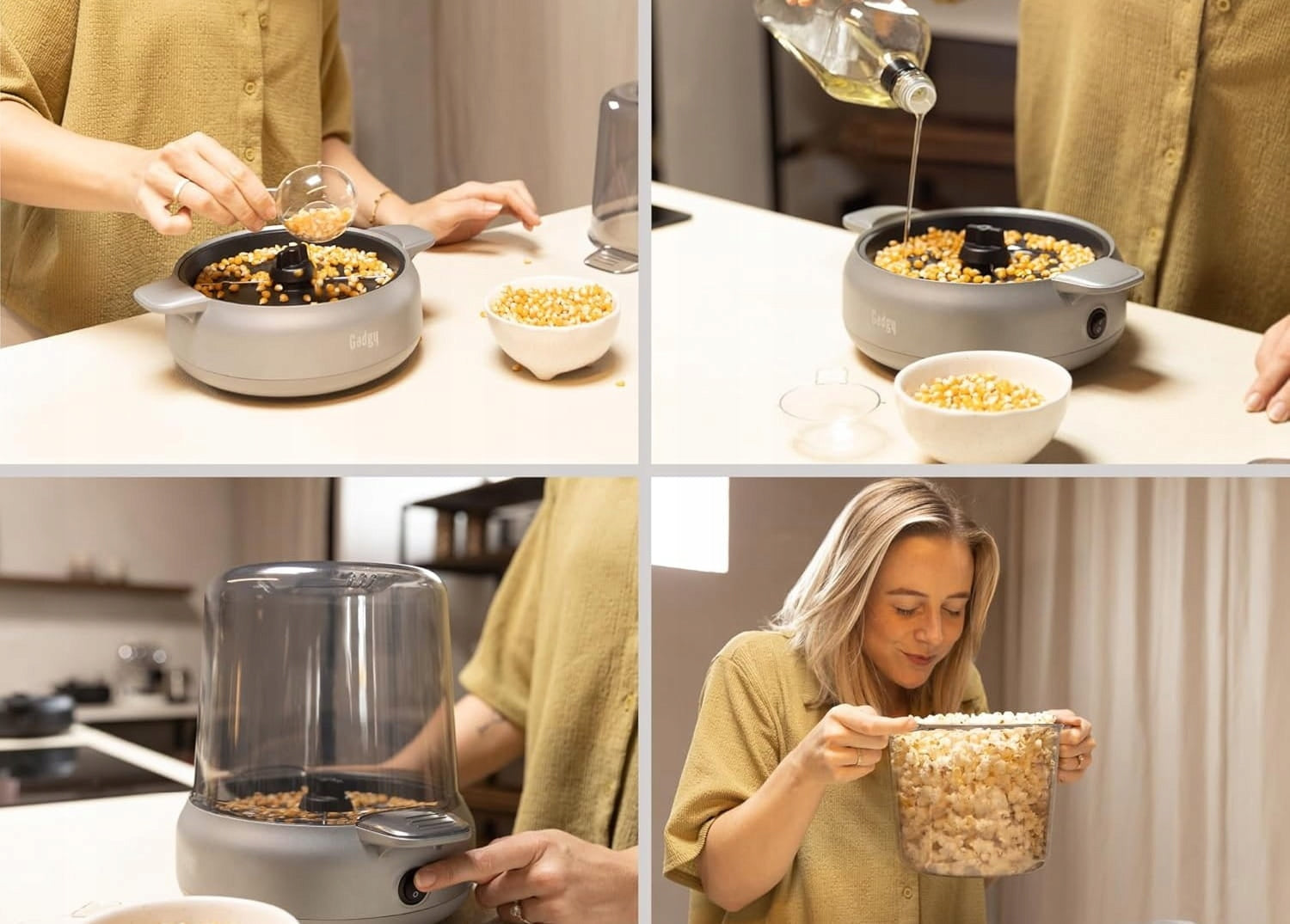 MACHINE POPCORN MACHINE WITH STIRRER 500W GADGY Manufacturer code 8719075229507