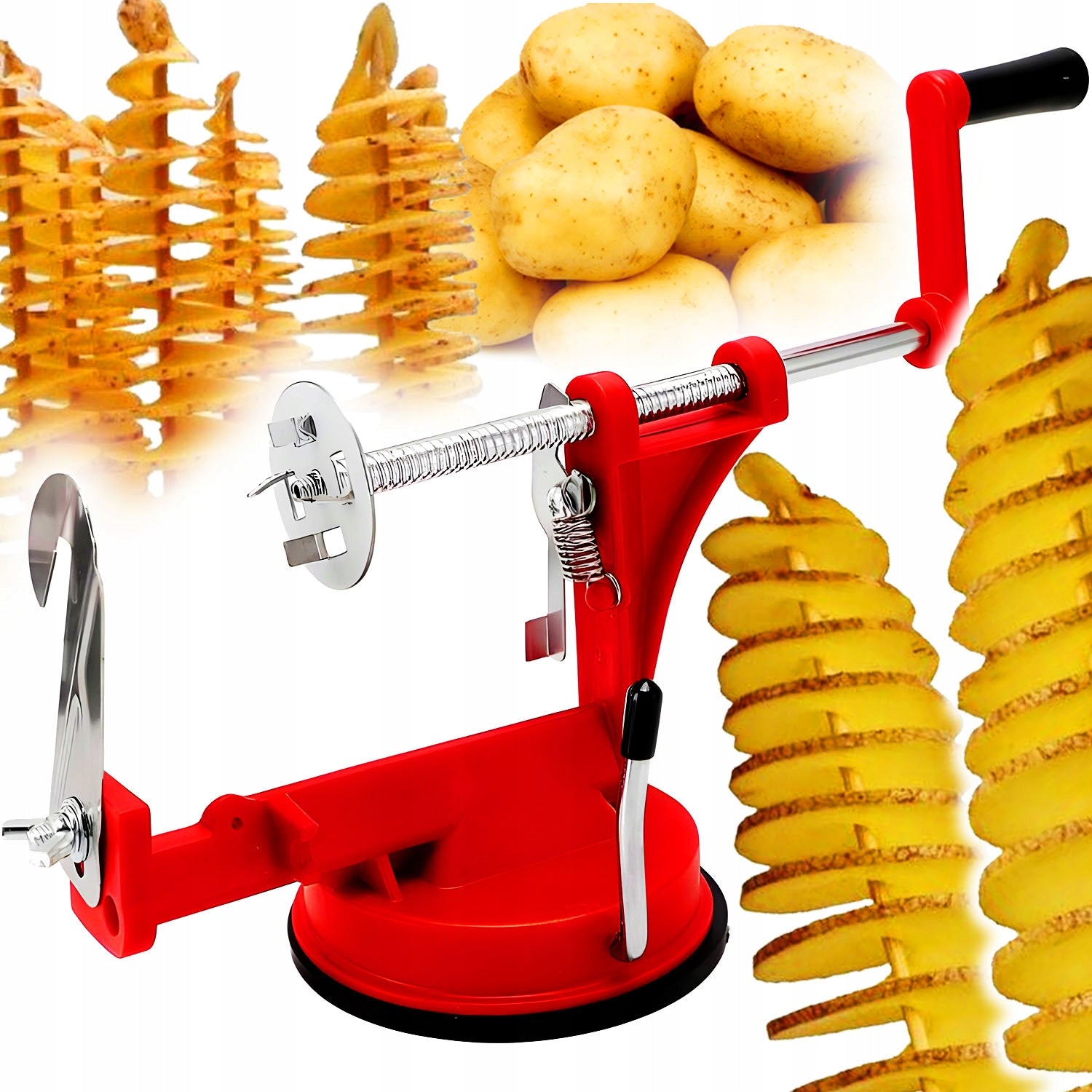 MACHINE POTATO SLICER VEGETABLE CHIPS TWISTED FRIES SPIRAL