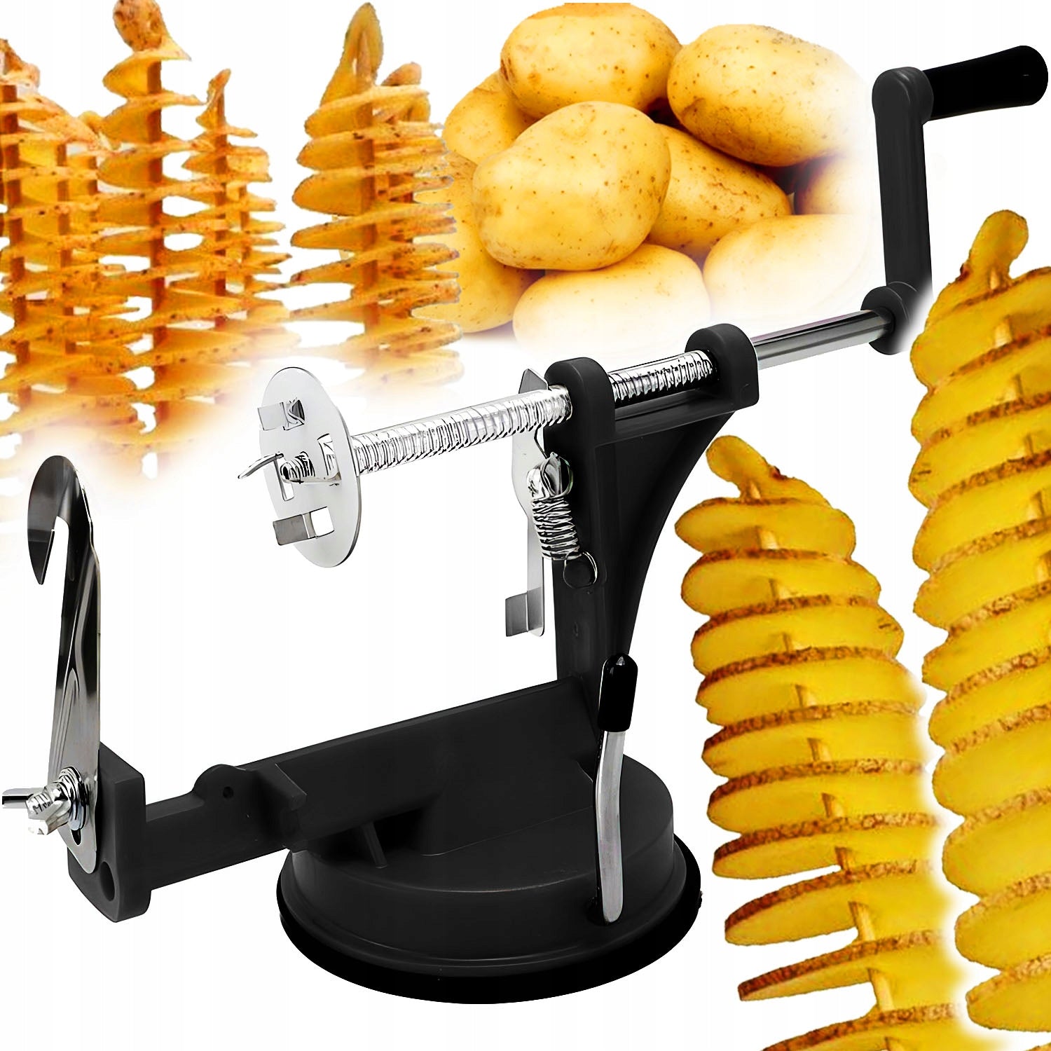 MACHINE POTATO SLICER VEGETABLE CHIPS TWISTED FRIES SPIRAL