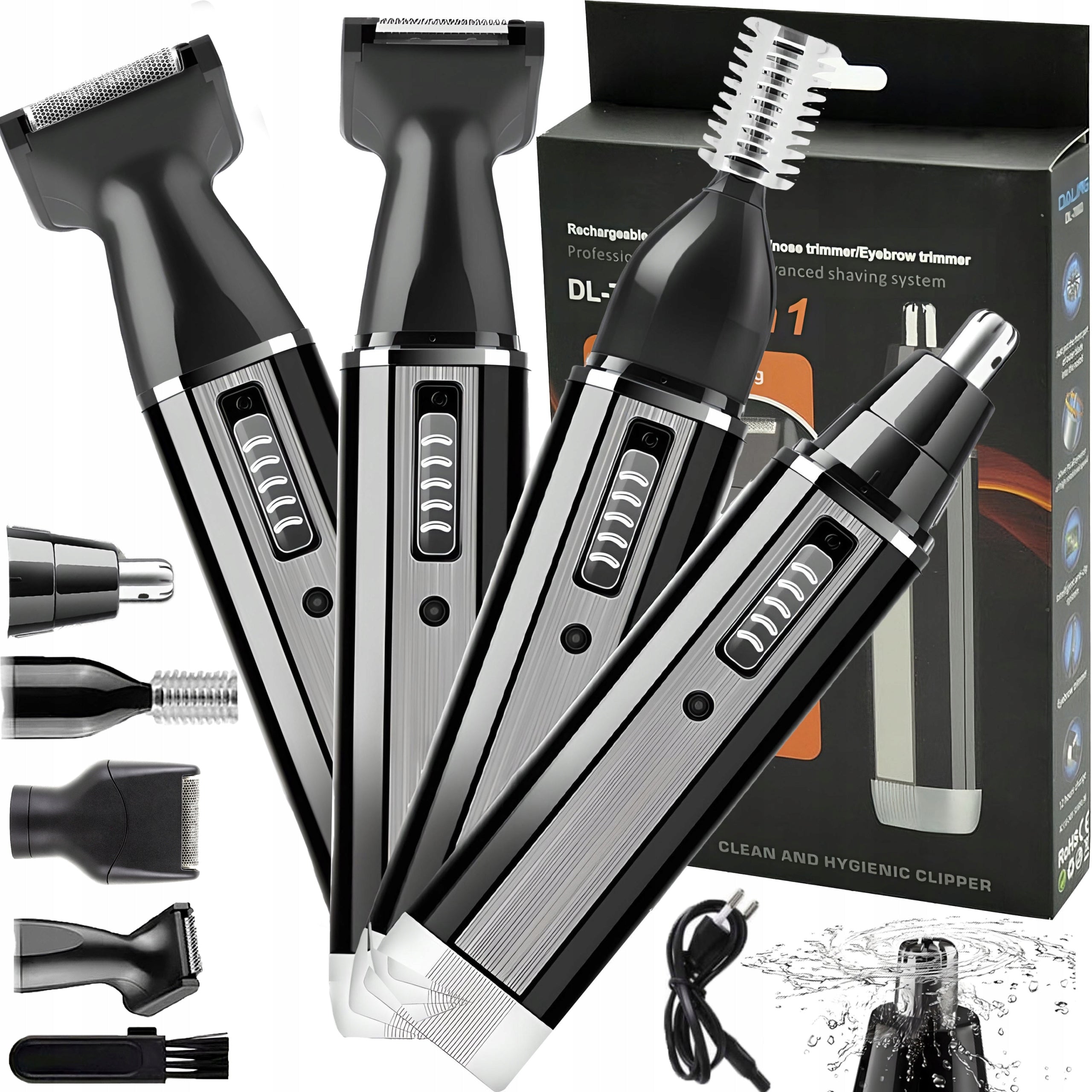 MACHINE TRIMMER SHAVER BEARD CUTTING KIT NOSE EYEBROW 4in1 Packaging status original