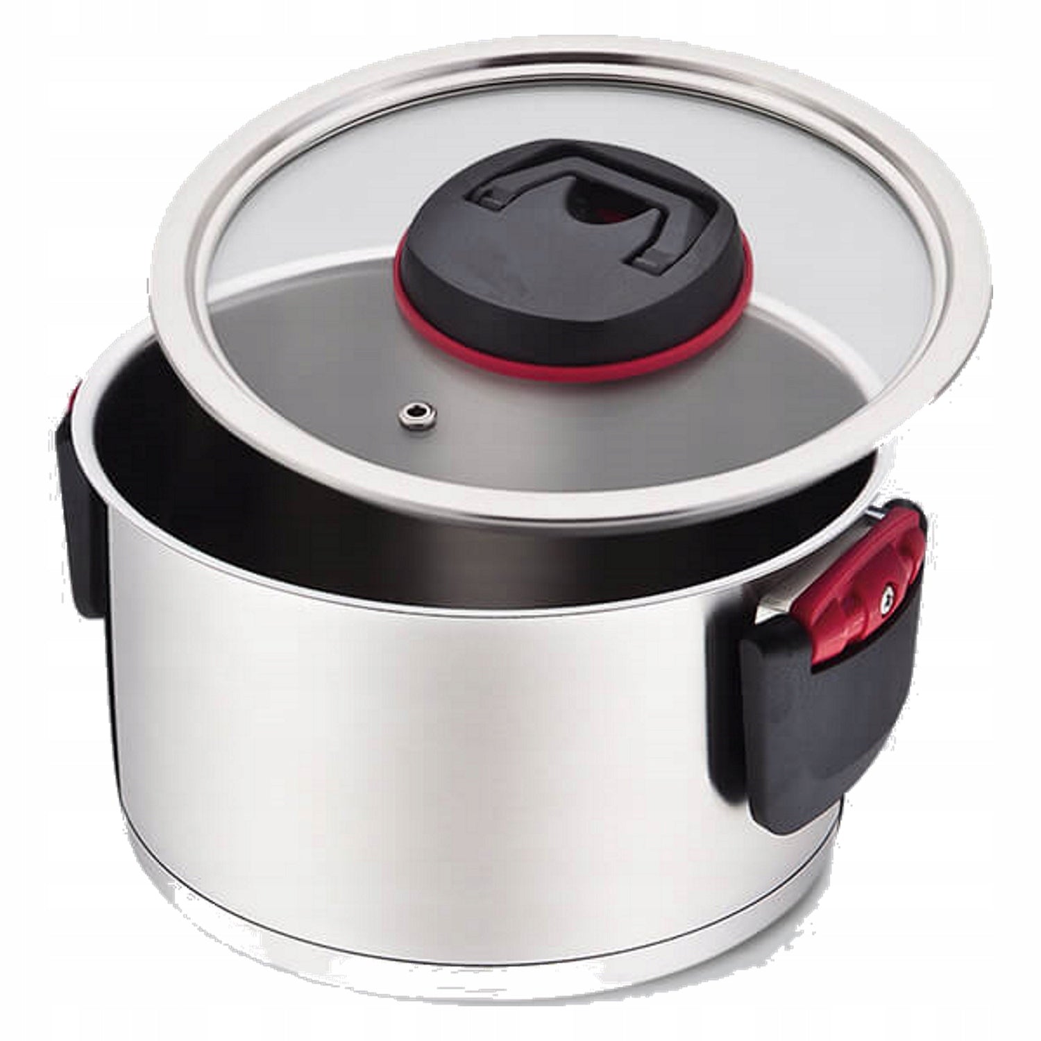 MAESTRO Pot 5,5L stainless steel with folding handles Packaging status original