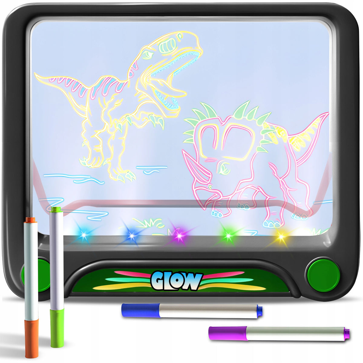 MAGIC BOARD 3D LED BACKLIT DRAWING TABLET FOR KIDS + MARKERS Packaging status original