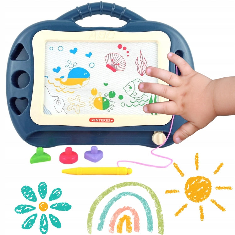 MAGIC DRAWING BOARD MAGNETIC BOARD COLORED STAMPS