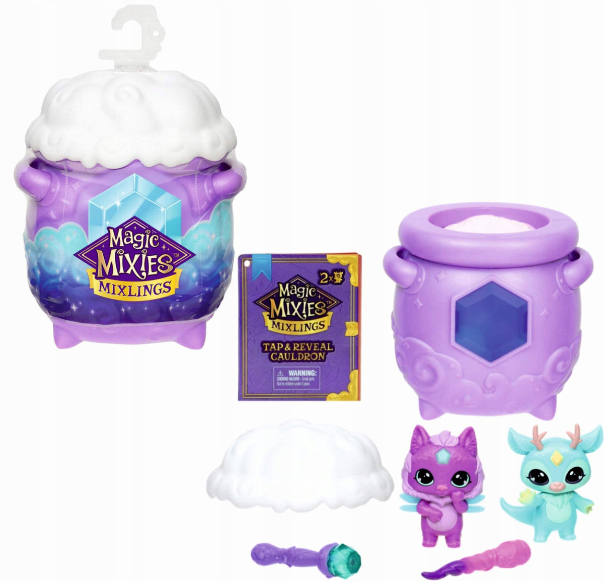 MAGIC MIXIES MIXLINGS CAULDRON TAP & REVEAL 2 FIGURES Age Children 5+ Years