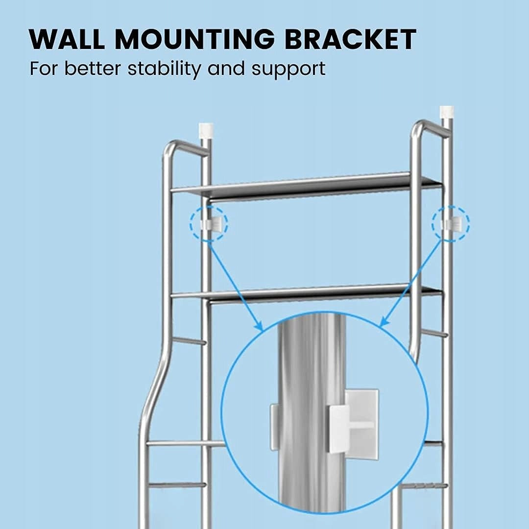 MAGIC SELECT Washing Machine Shelf | Washing Machine Shelf Space Saving with 3 Shelves Packaging status original