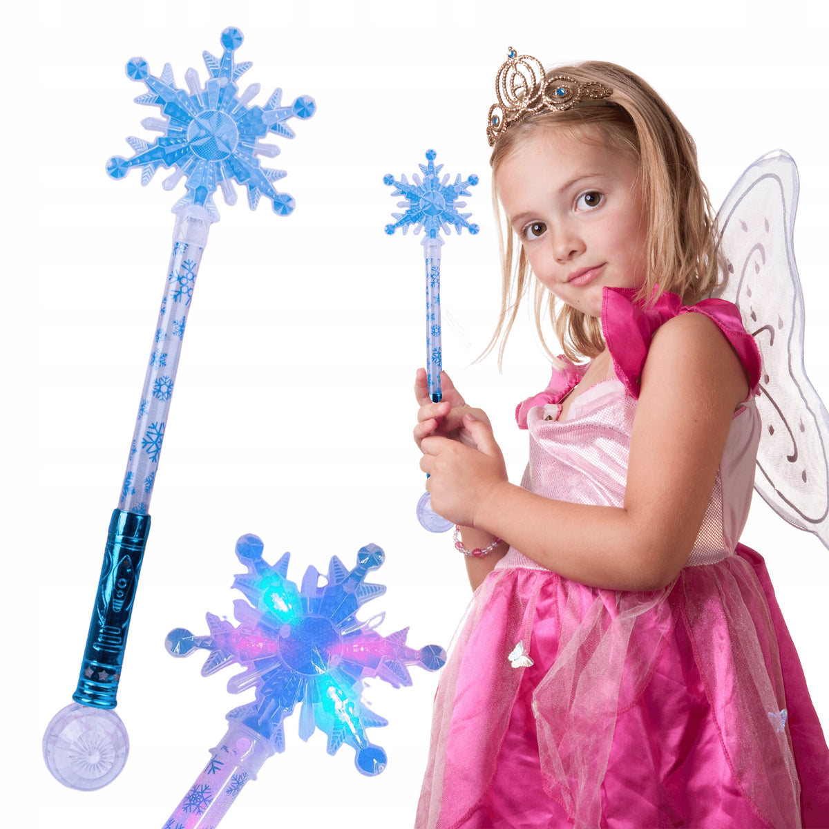 MAGIC WAND large for ice princess GLOWING 55CM girls Manufacturer code Różdżka niebieska