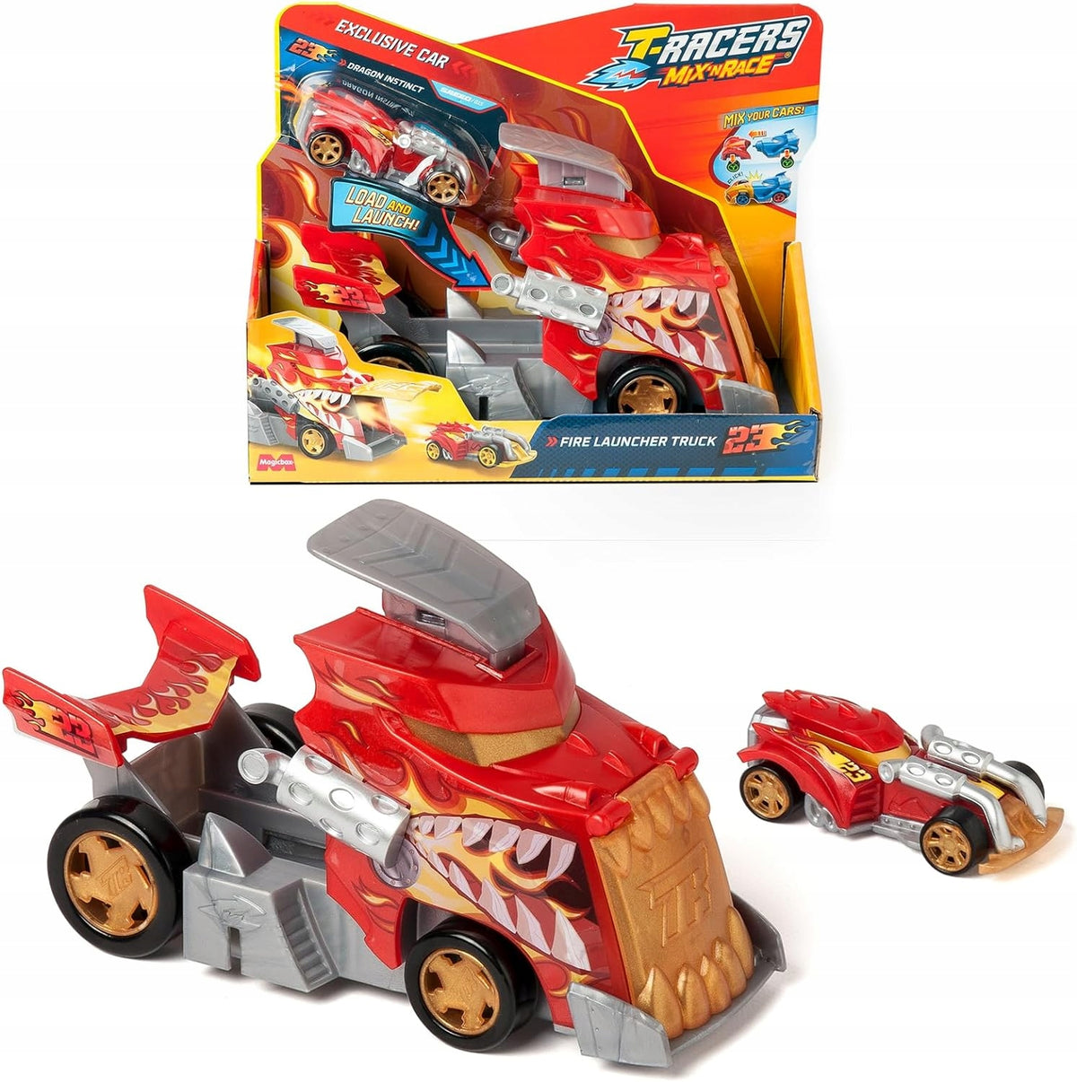 MAGICBOX - T-RACERS MIX & RACE SERIES - FIRE LAUNCHER TRUCK Brand Magicbox