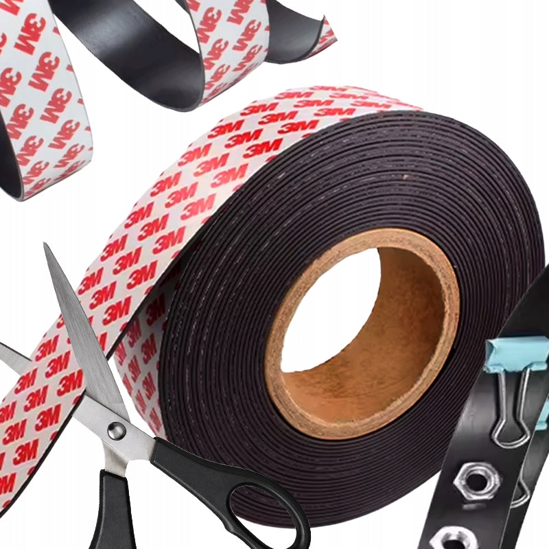 MAGNETIC ADHESIVE TAPE ON ROLL GLUE WITH GLUE 10m 3cm wide