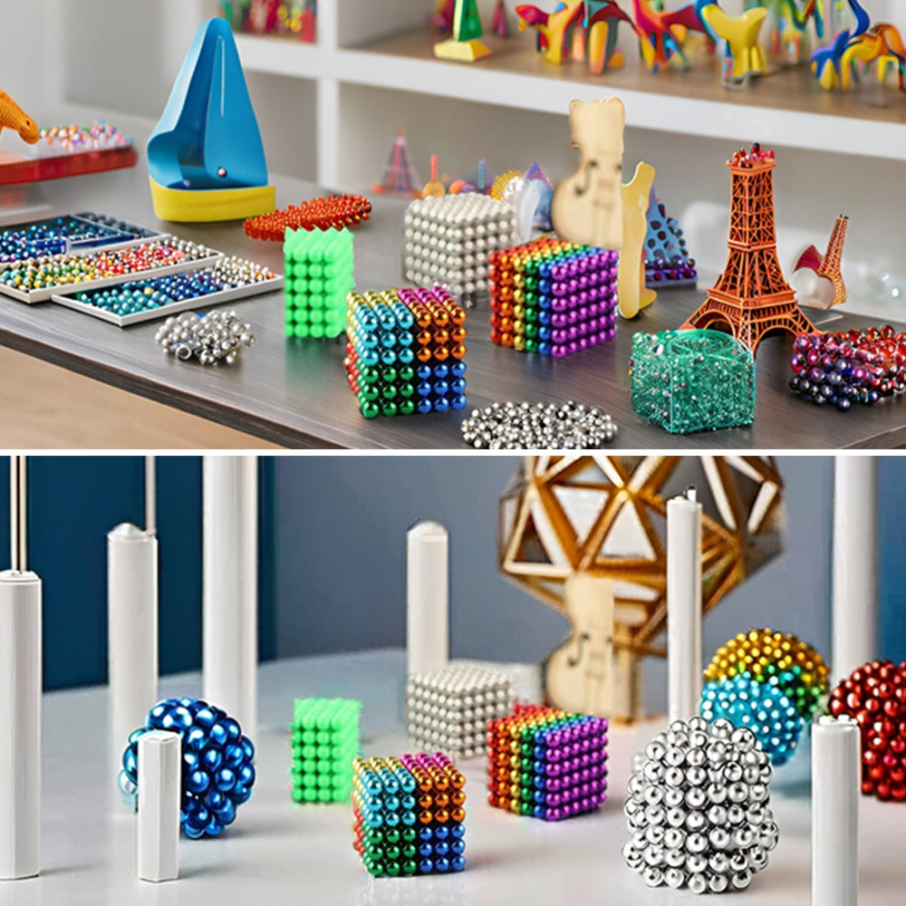 MAGNETIC BALLS 512PCS 3MM RAINBOW COLORFUL BALL GIFT Packaging status original