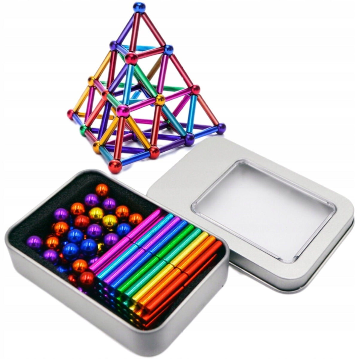 MAGNETIC BALLS BLOCKS NEOCUBE XXL 8mm 126pcs Brand Logic
