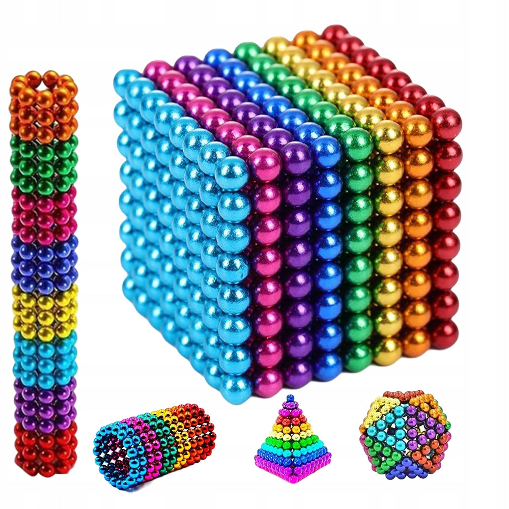 MAGNETIC BLOCKS BALLS 512 PCS 8 COLORS MAGNETIC CREATIVE PUZZLE