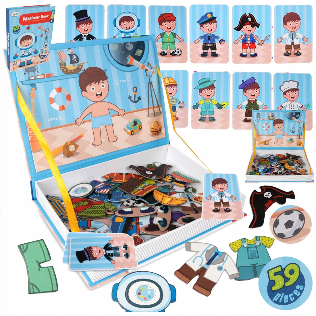 MAGNETIC BLOCKS PUZZLE MAGNETIC DRESSING DOLL MATCHING Brand Stator