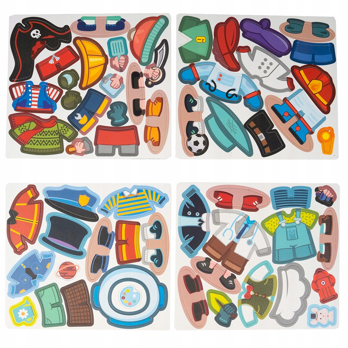 MAGNETIC BLOCKS PUZZLE MAGNETIC DRESSING DOLL MATCHING Kid's age 3＋ years