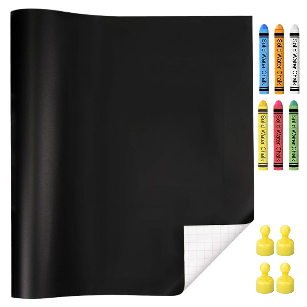 MAGNETIC BOARD SELF-ADHESIVE CHALK ON THE WALL 40X80 + CHALK + MAGNETS